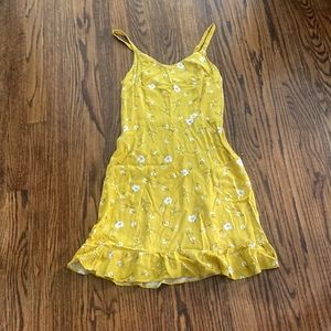 Old Navy Yellow Floral Dress